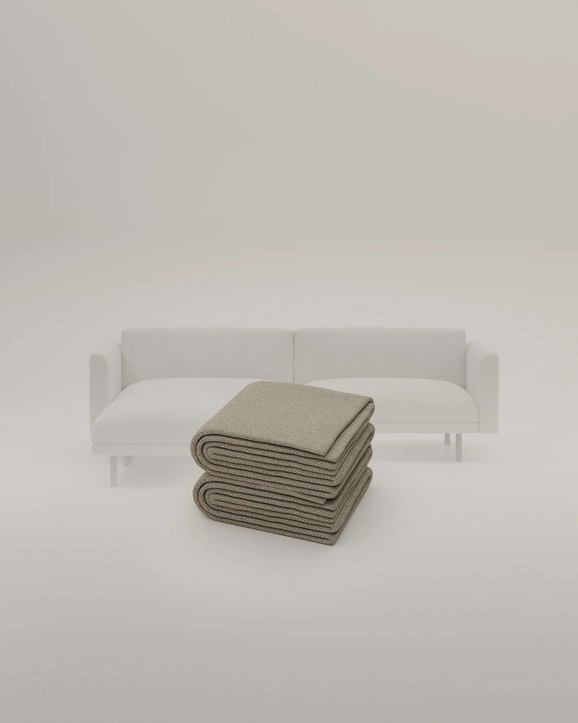 Stoffbezug - Modulares Sofa Aera 2.5-Sitzer mit Hocker und Schlaffunktion - Image 63