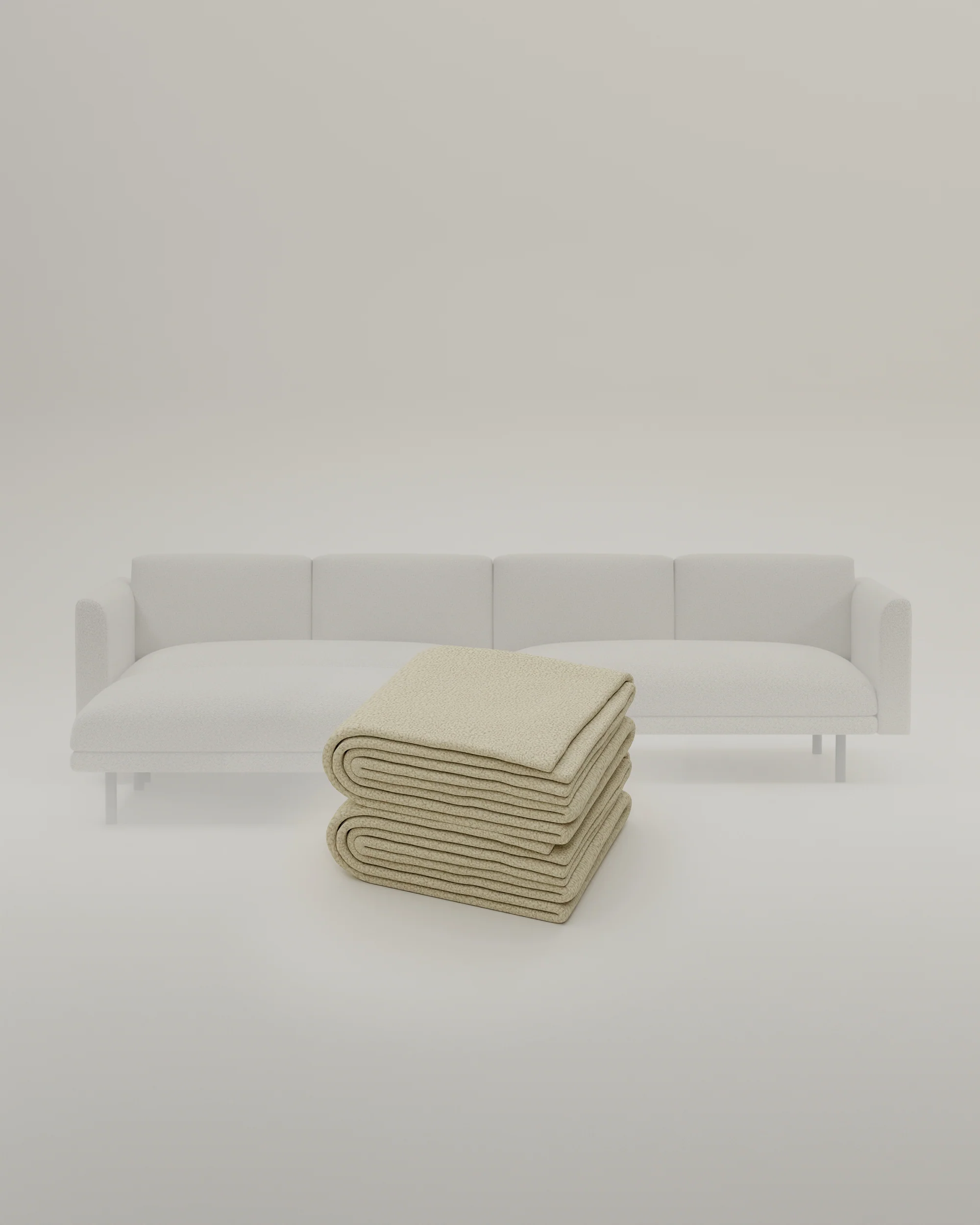 Stoffbezug - Modulares Sofa Aera 3-Sitzer mit Hocker und mit Schlaffunktion - Image 19