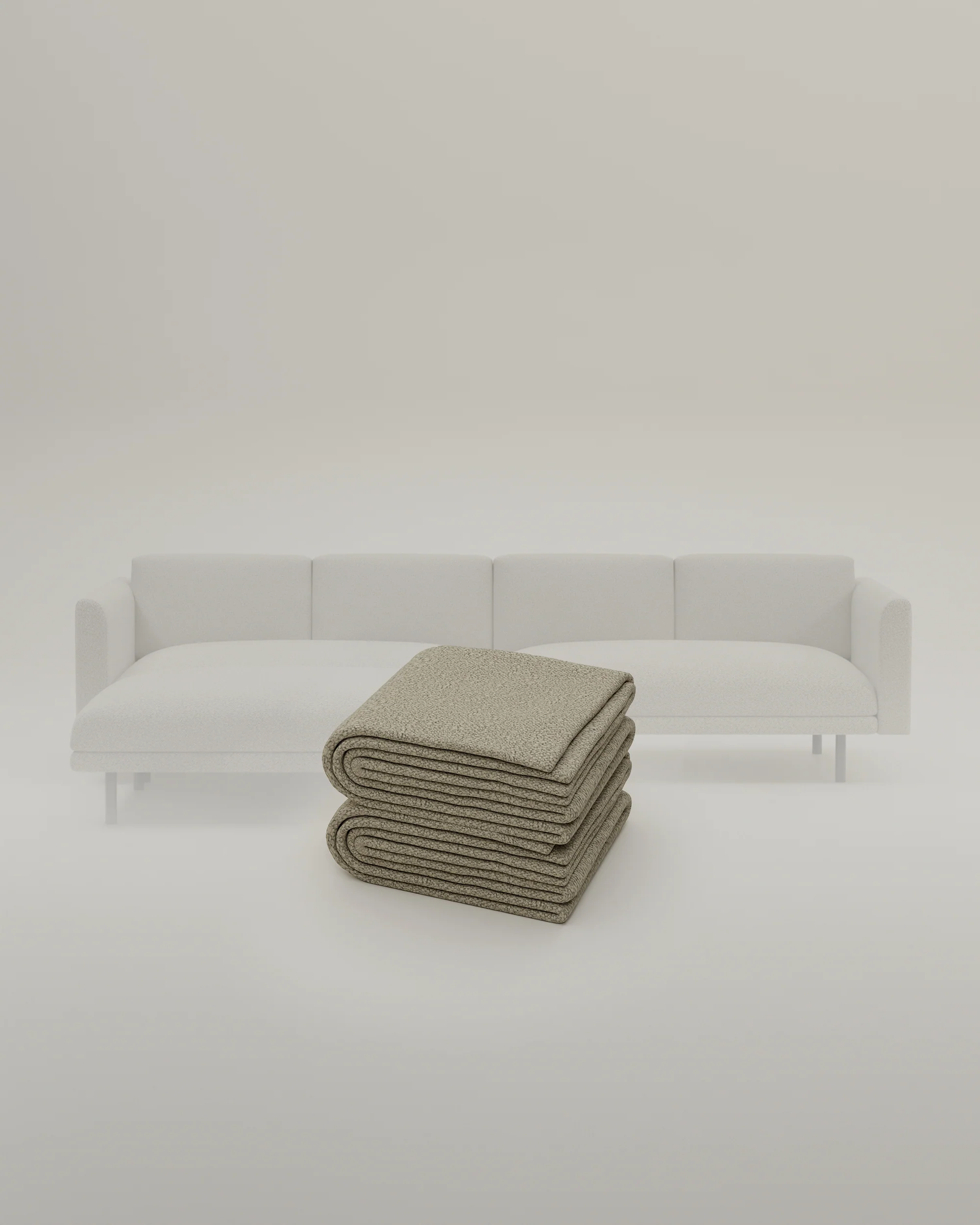 Stoffbezug - Modulares Sofa Aera 3-Sitzer mit Hocker und mit Schlaffunktion - Image 20