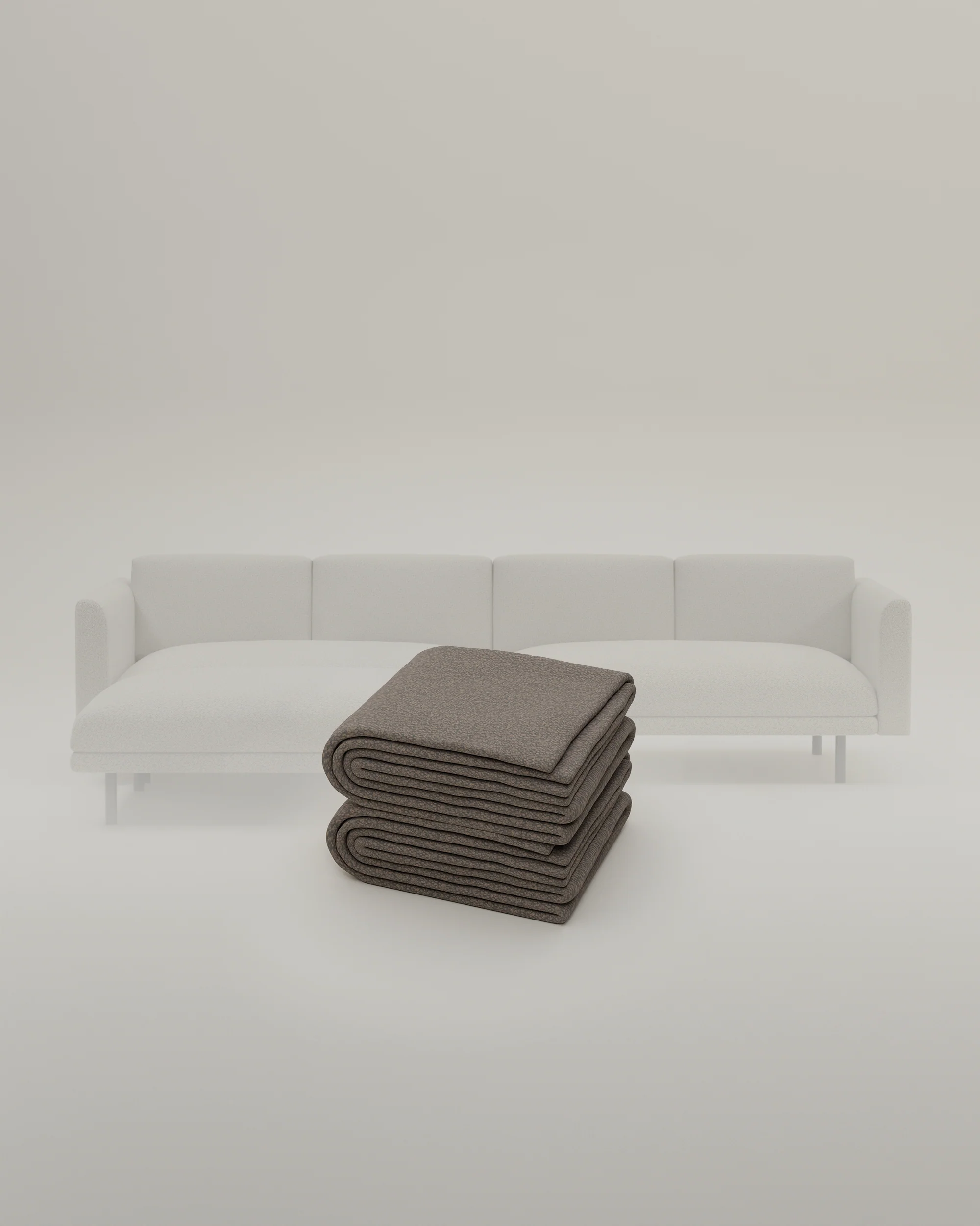 Stoffbezug - Modulares Sofa Aera 3-Sitzer mit Hocker und mit Schlaffunktion - Image 21