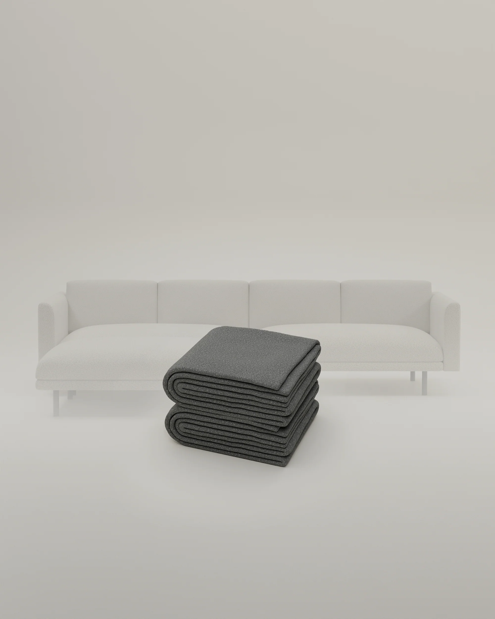 Stoffbezug - Modulares Sofa Aera 3-Sitzer mit Hocker und mit Schlaffunktion - Image 24