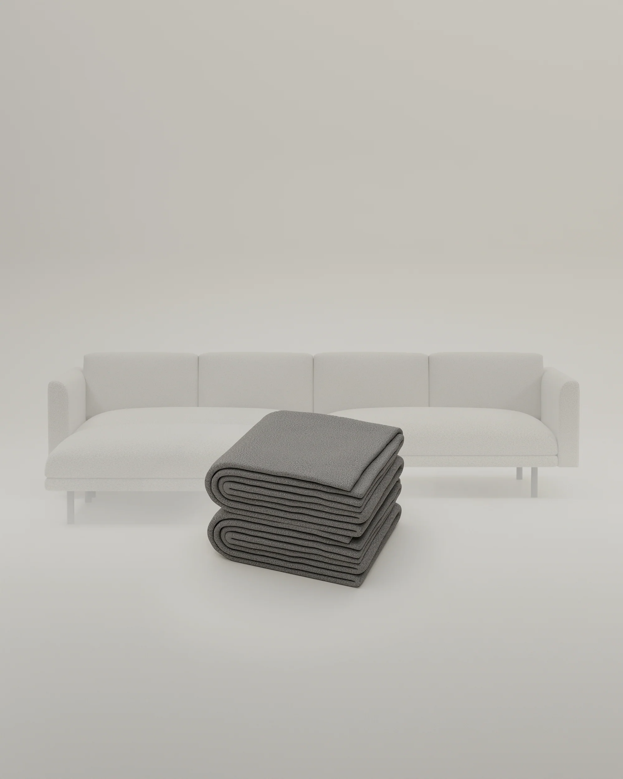 Stoffbezug - Modulares Sofa Aera 3-Sitzer mit Hocker und mit Schlaffunktion - Image 31