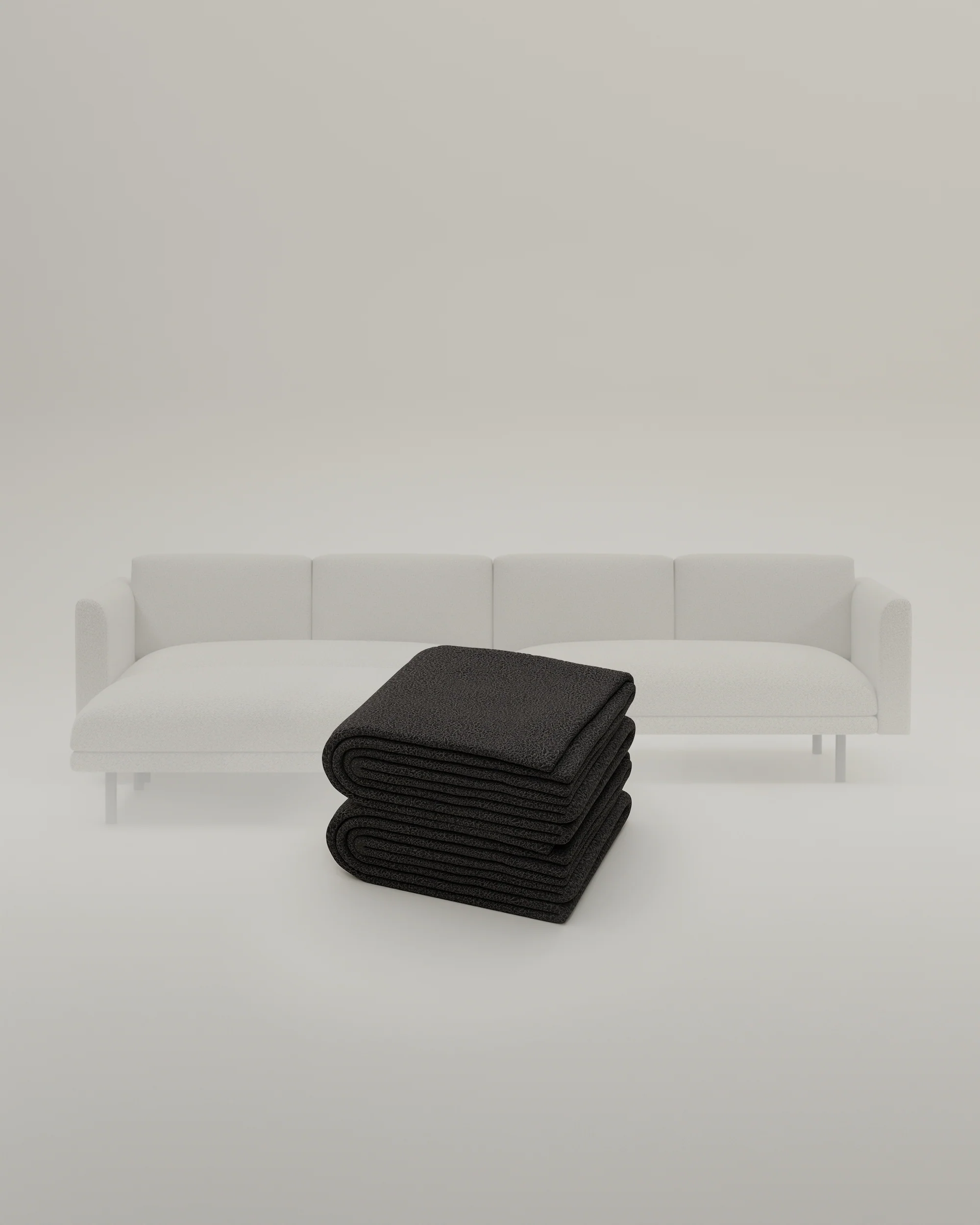 Stoffbezug - Modulares Sofa Aera 3-Sitzer mit Hocker und mit Schlaffunktion - Image 33