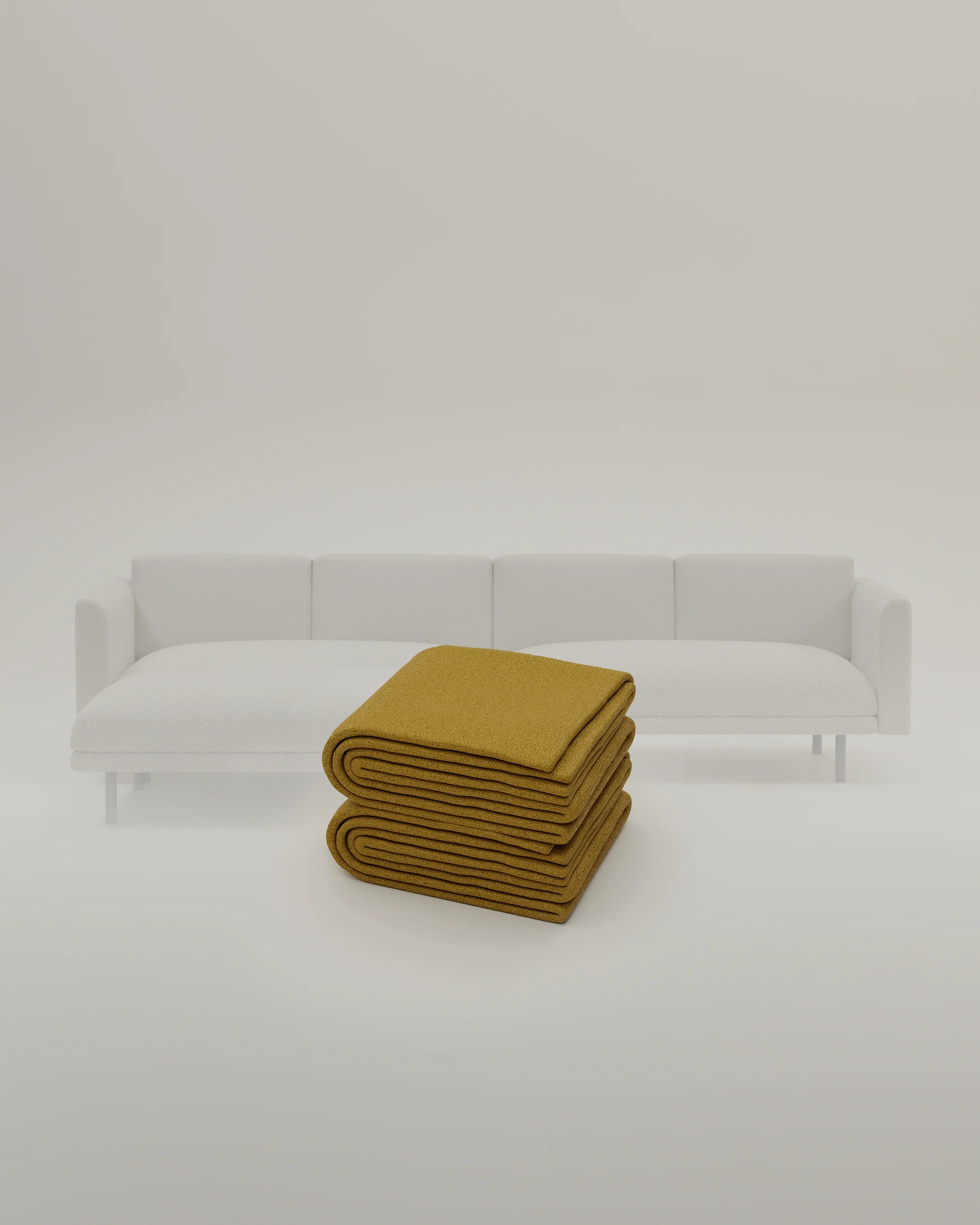Stoffbezug - Modulares Sofa Aera 3-Sitzer mit Hocker und mit Schlaffunktion - Image 44