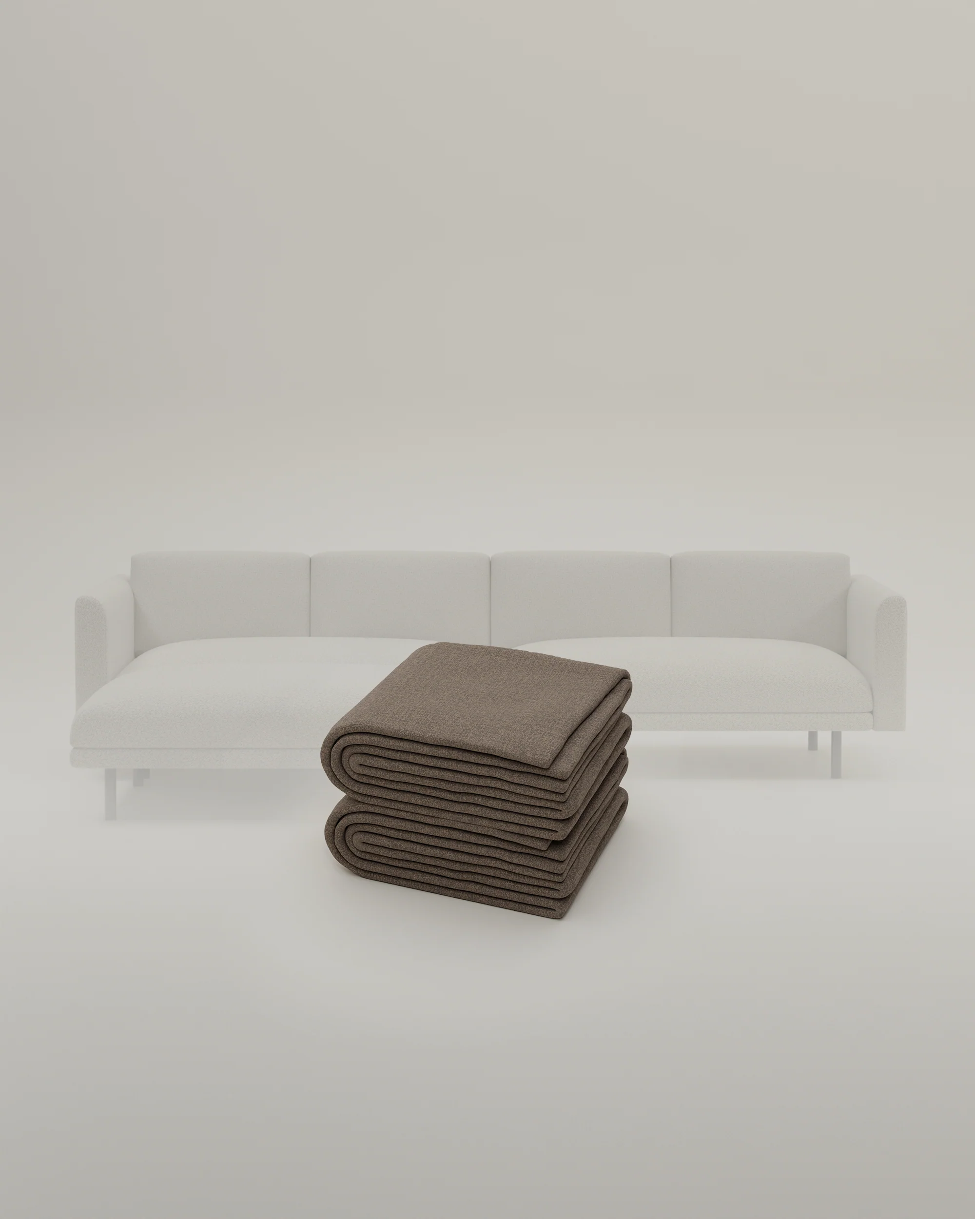 Stoffbezug - Modulares Sofa Aera 3-Sitzer mit Hocker und mit Schlaffunktion - Image 48