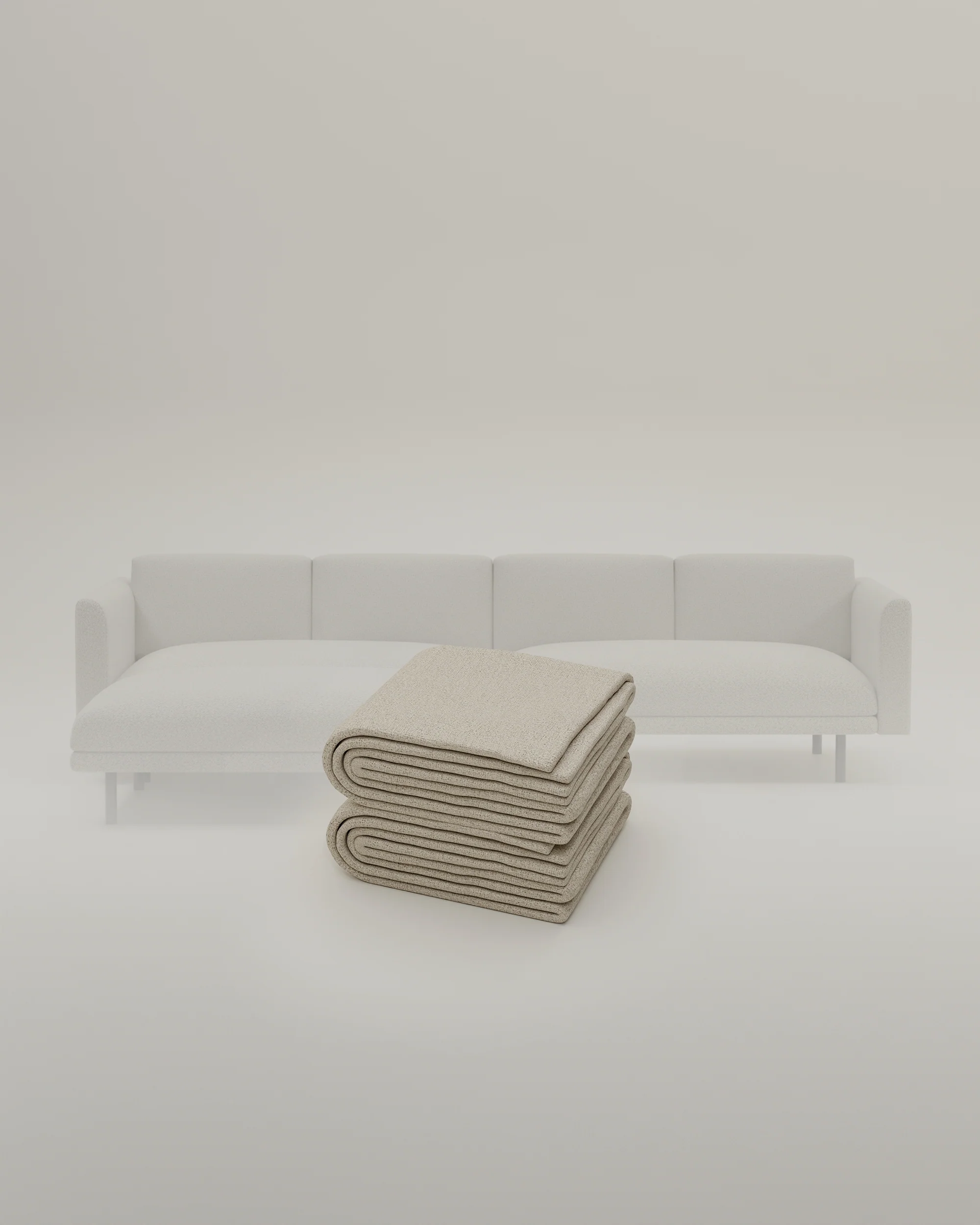 Stoffbezug - Modulares Sofa Aera 3-Sitzer mit Hocker und mit Schlaffunktion - Image 50