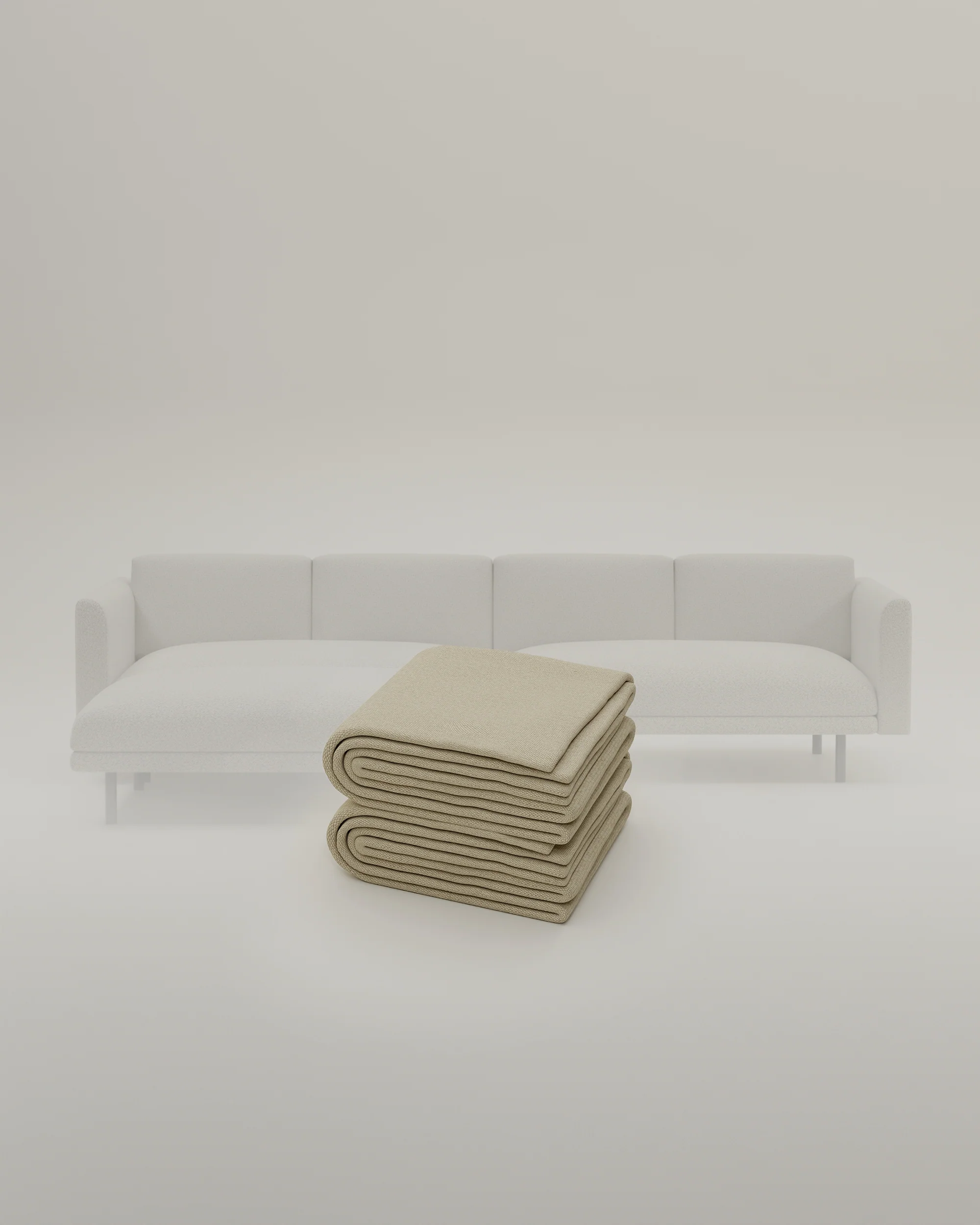 Stoffbezug - Modulares Sofa Aera 3-Sitzer mit Hocker und mit Schlaffunktion - Image 55