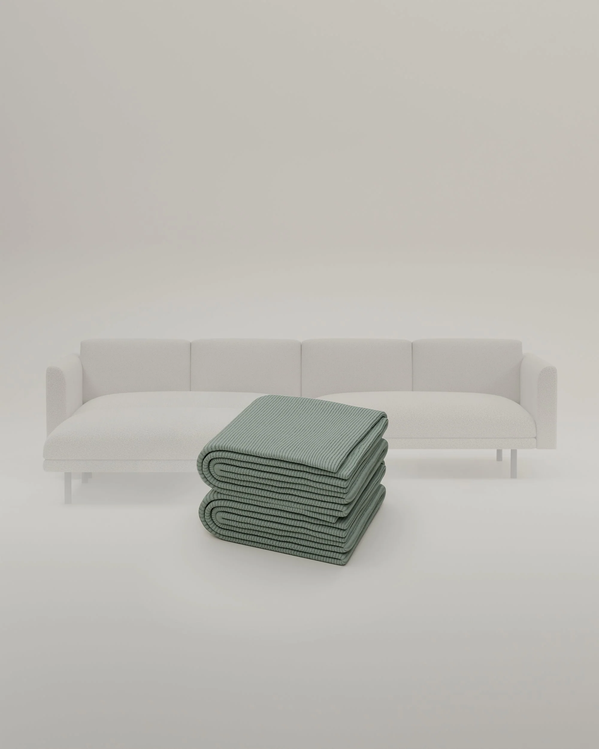 Stoffbezug - Modulares Sofa Aera 3-Sitzer mit Hocker und mit Schlaffunktion - Image 65