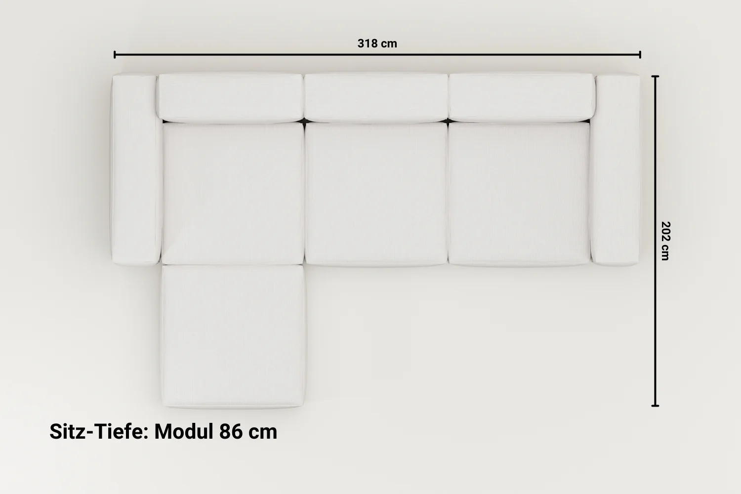 Modulares Sofa Harvey L 4-Sitzer mit Schlaffunktion - Image 10