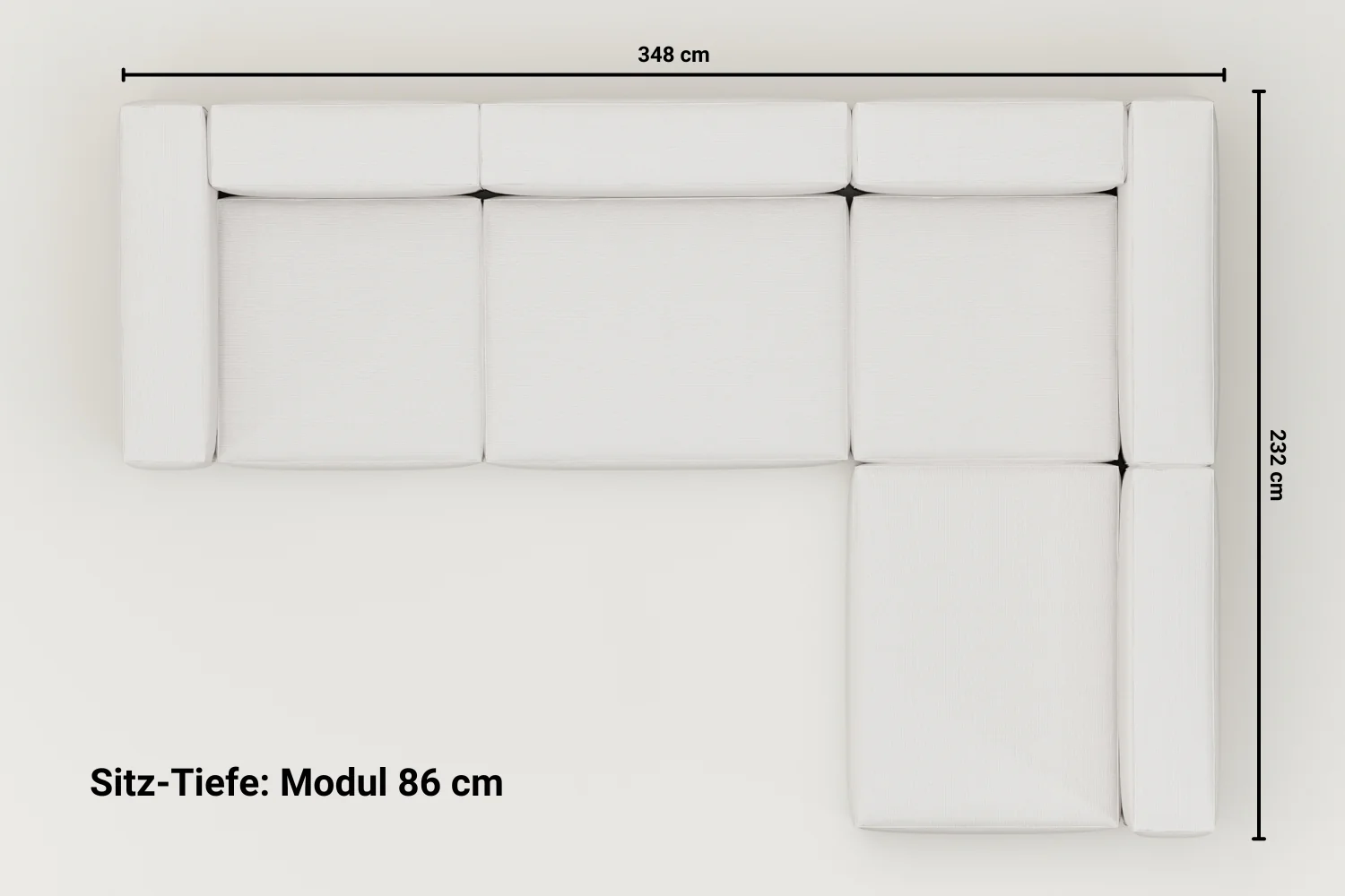 Modulares Sofa Ecksofa Harvey XL mit Schlaffunktion - Image 10