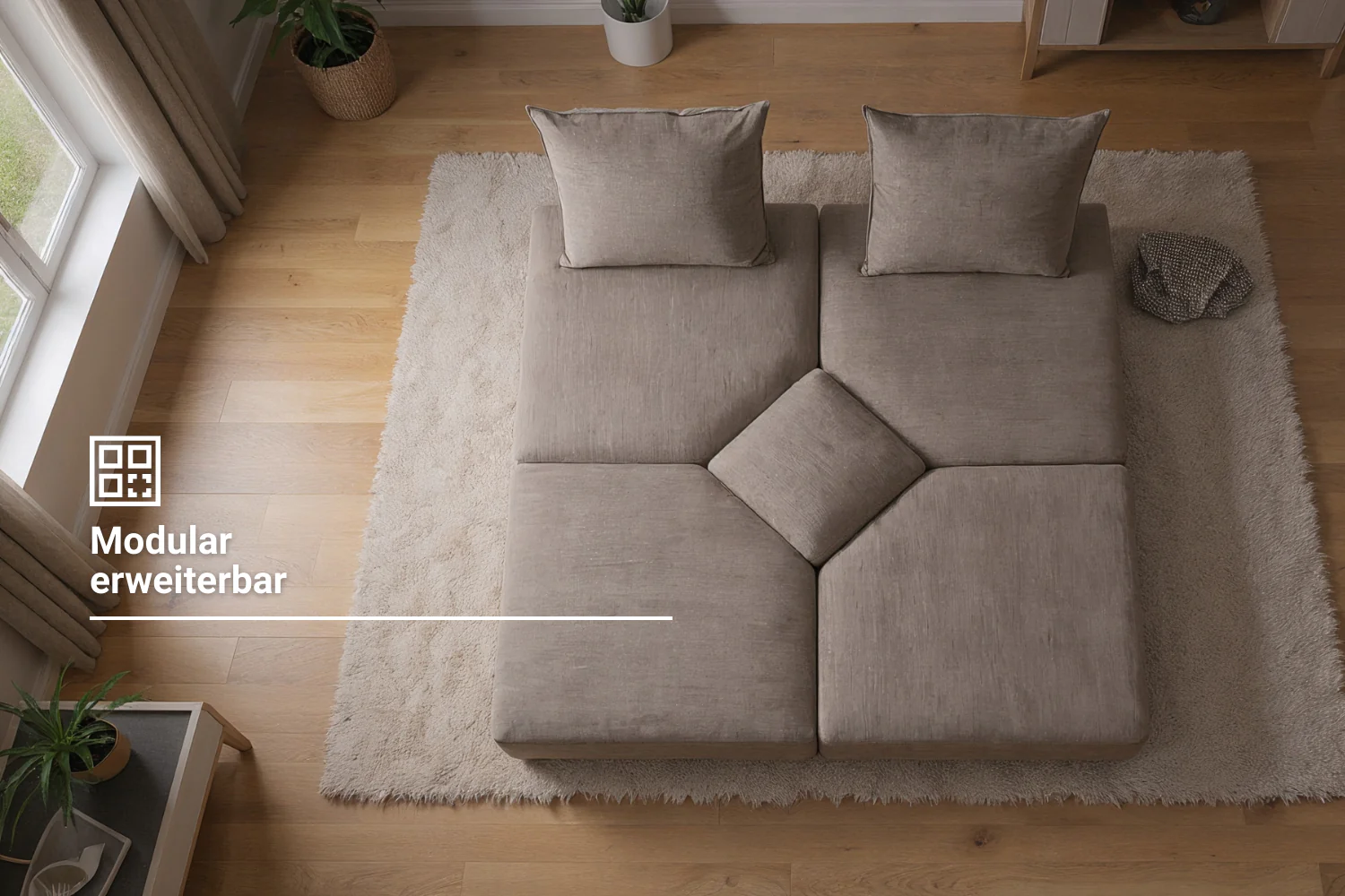 Modulares Sofa Katrina mit Schlaffunktion - Image 5