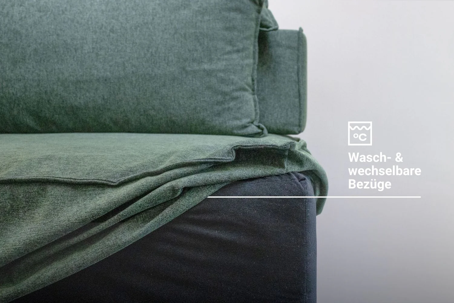 Stoffbezug - Modulares Sofa Louis 2-Sitzer mit Hocker - Individuell - Image 2