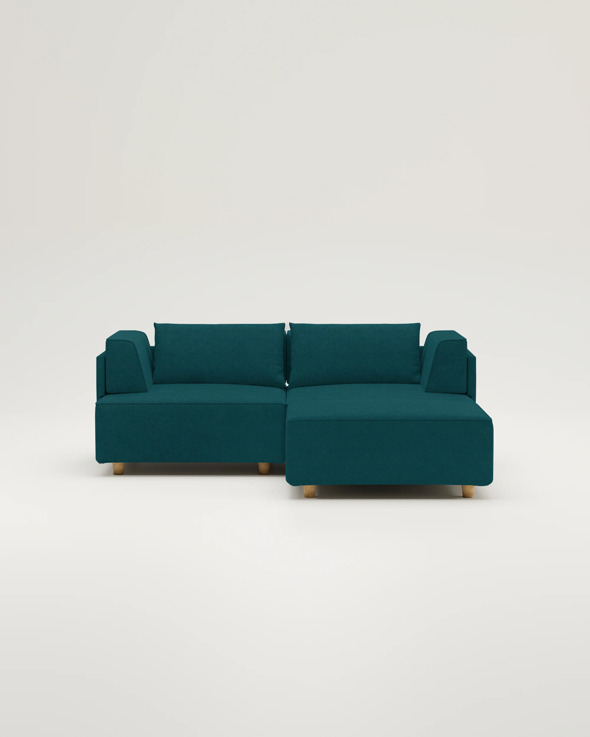 Stoffbezug - Modulares Sofa Louis 2-Sitzer mit Hocker - Individuell - Image 8