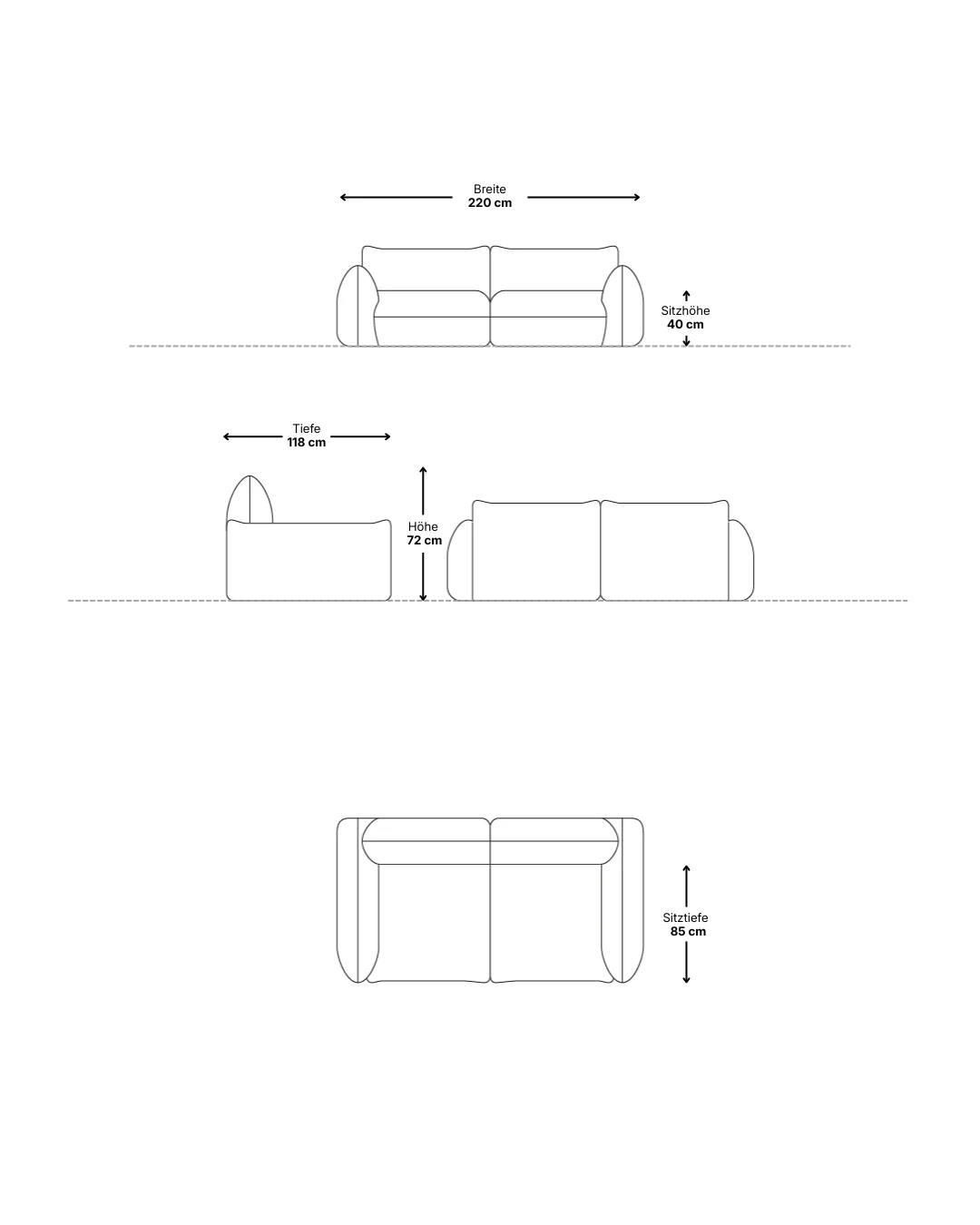 Modulares Sofa Luma 2-Sitzer - Image 10