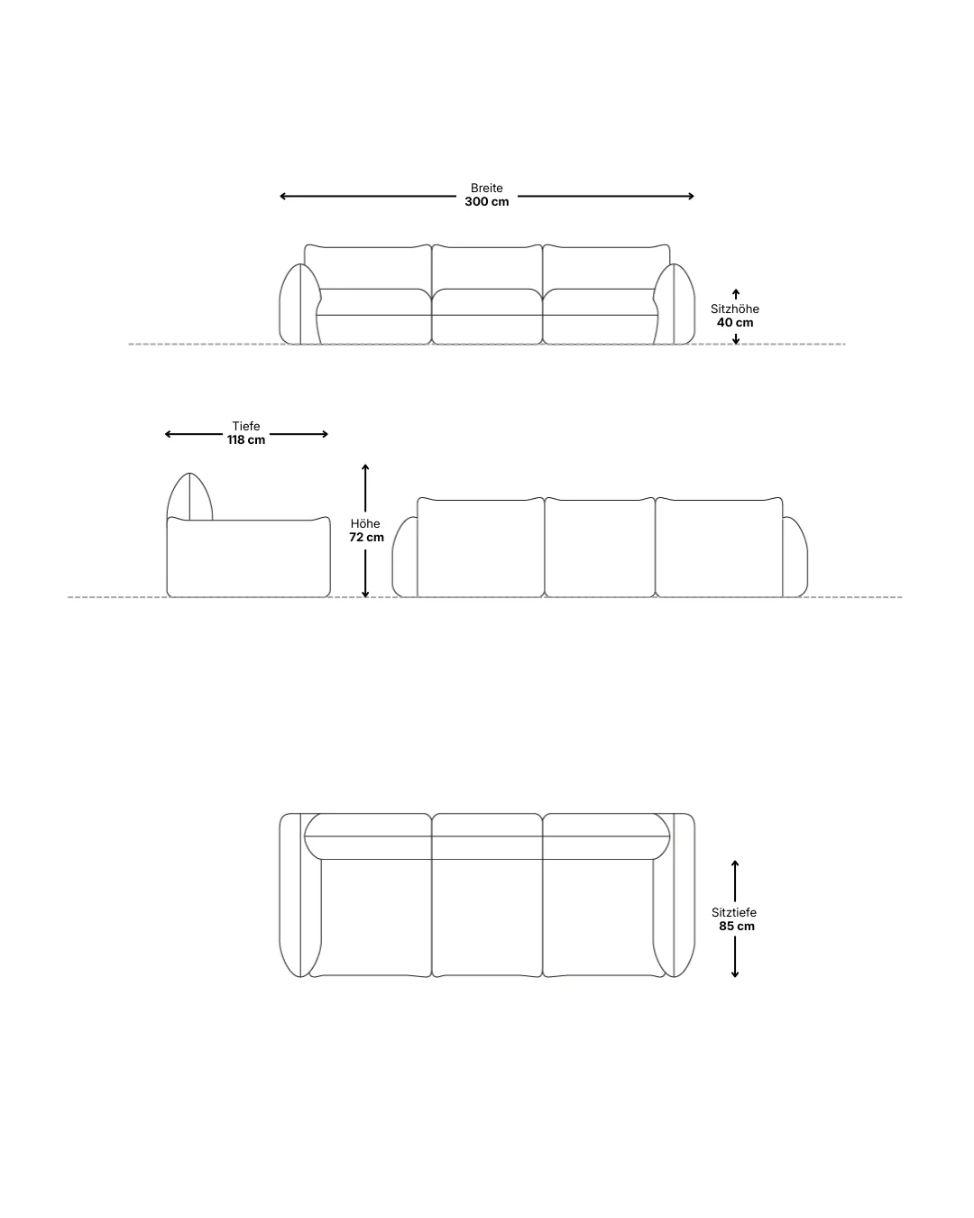 Modulares Sofa Luma 3-Sitzer mit Schlaffunktion - Image 10
