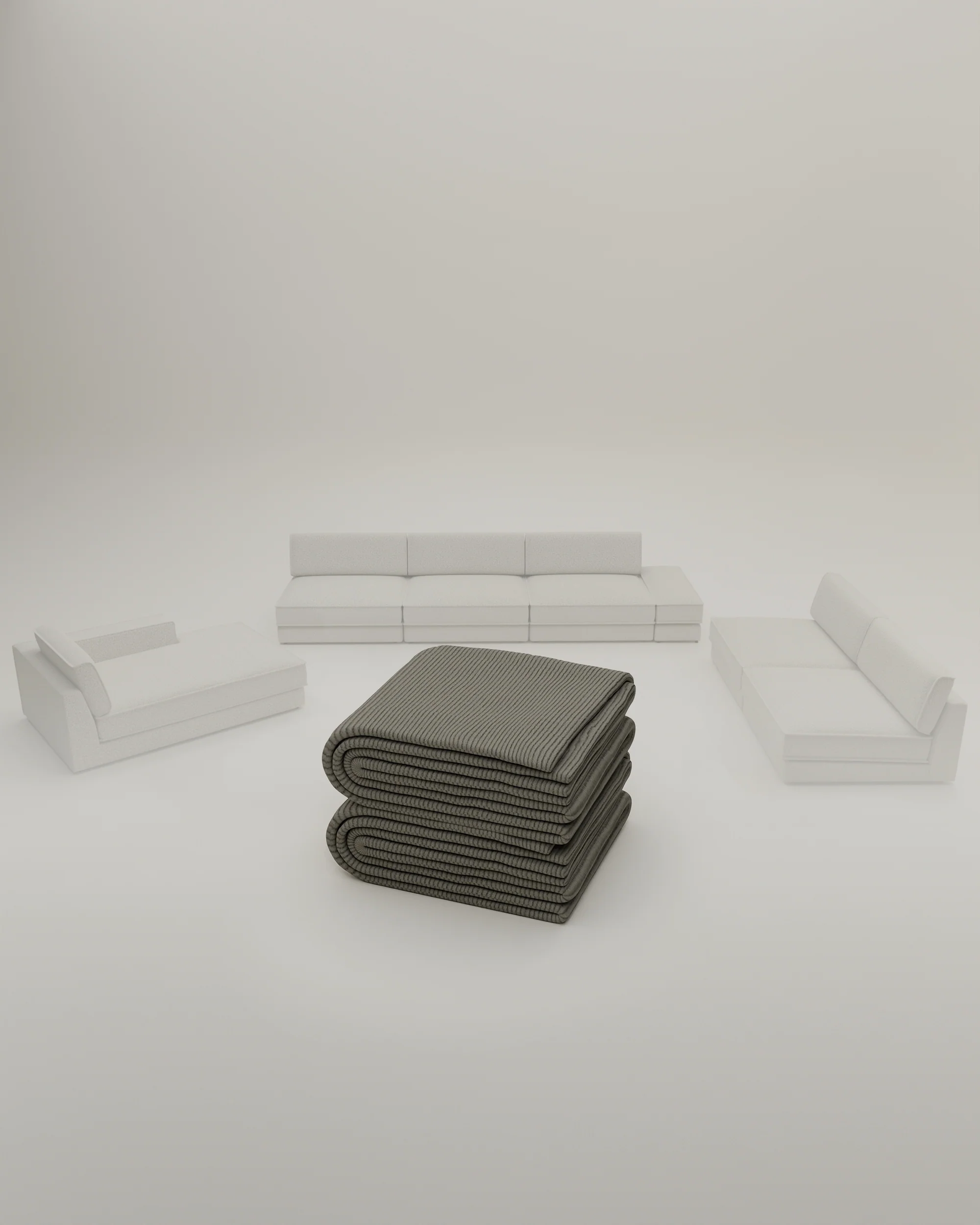 Stoffbezug - Modulares Sofa Terra U-Form / Wohnlandschaft mit Schlaffunktion - Image 24