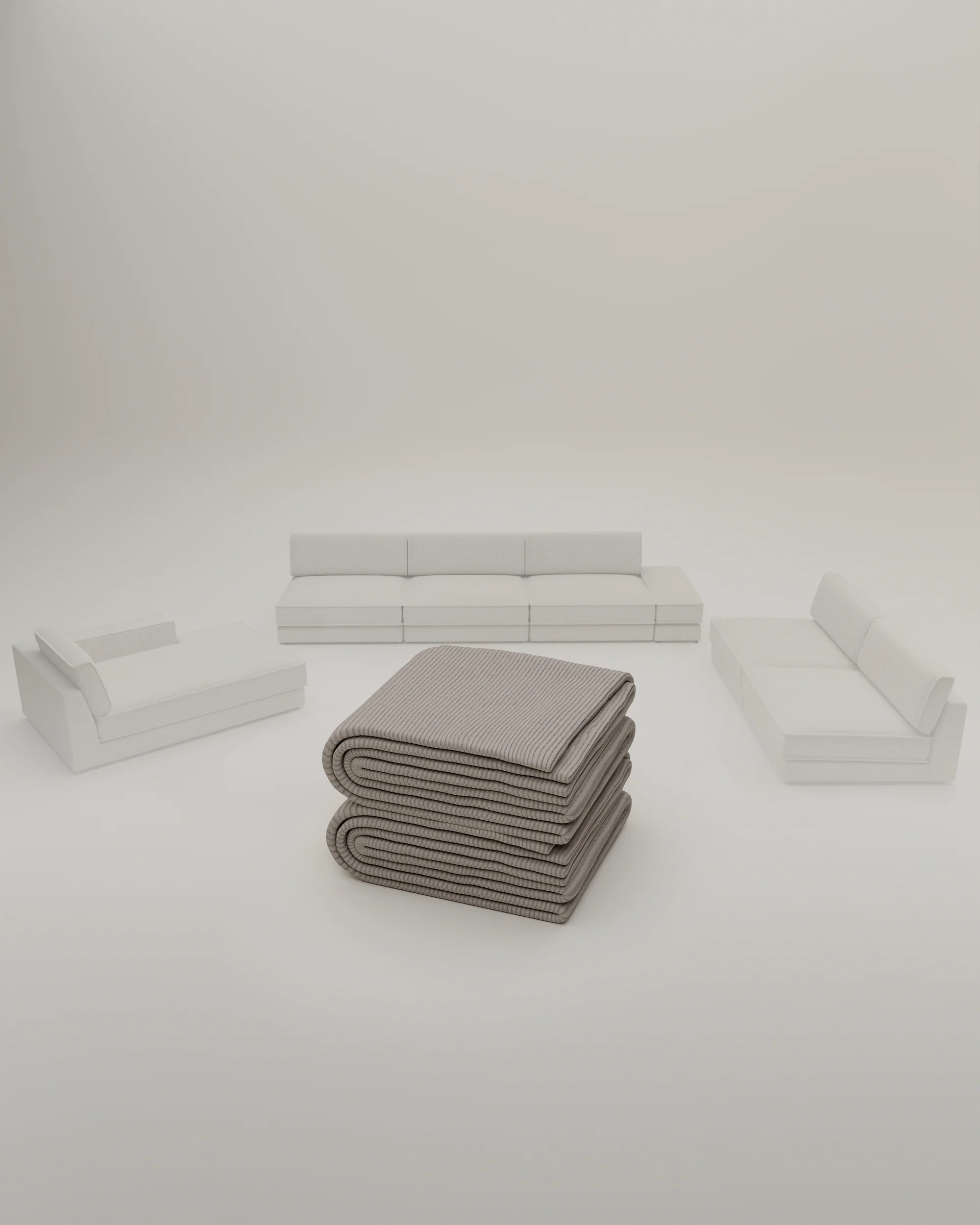 Stoffbezug - Modulares Sofa Terra U-Form / Wohnlandschaft mit Schlaffunktion - Image 32