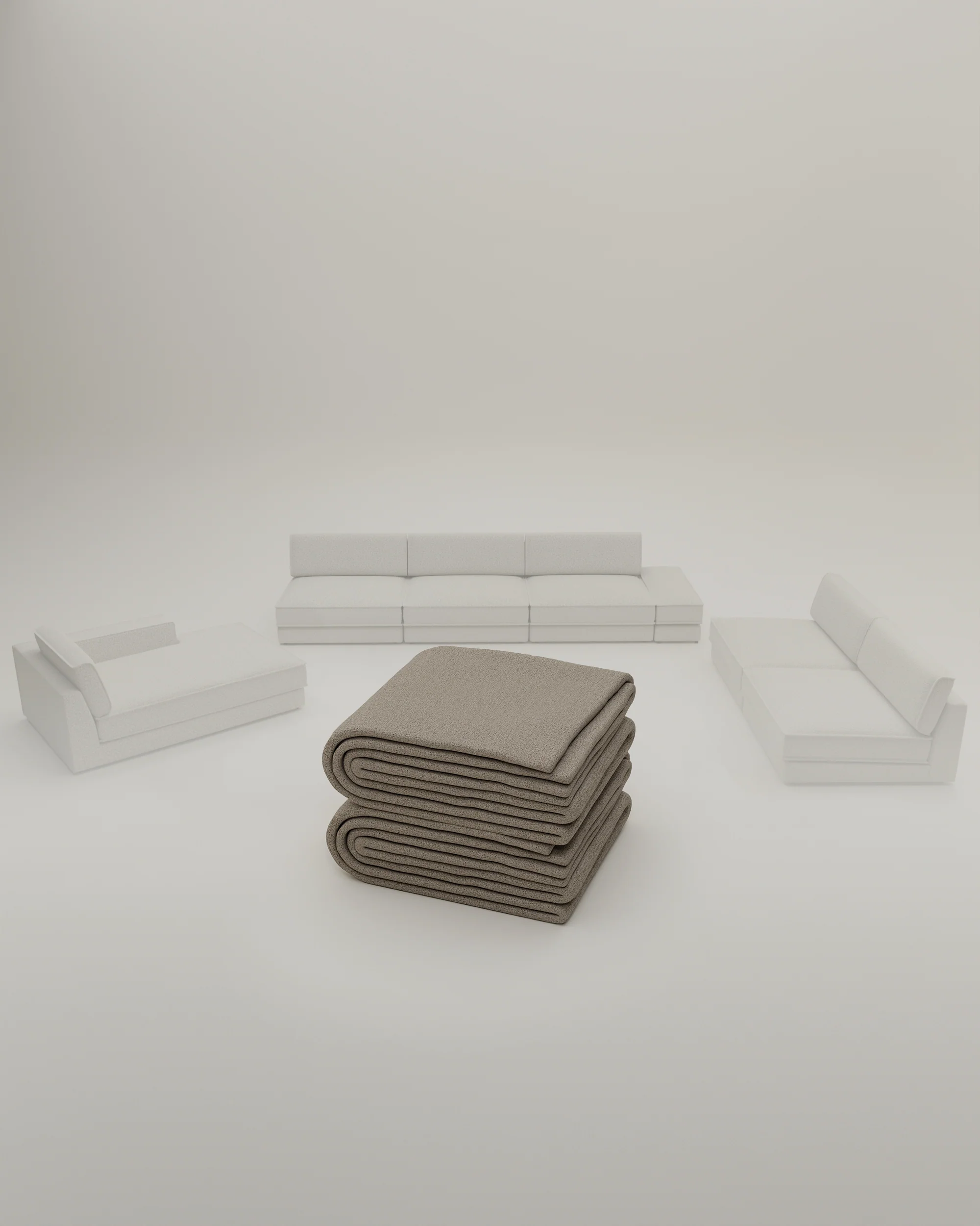 Stoffbezug - Modulares Sofa Terra U-Form / Wohnlandschaft mit Schlaffunktion - Image 41