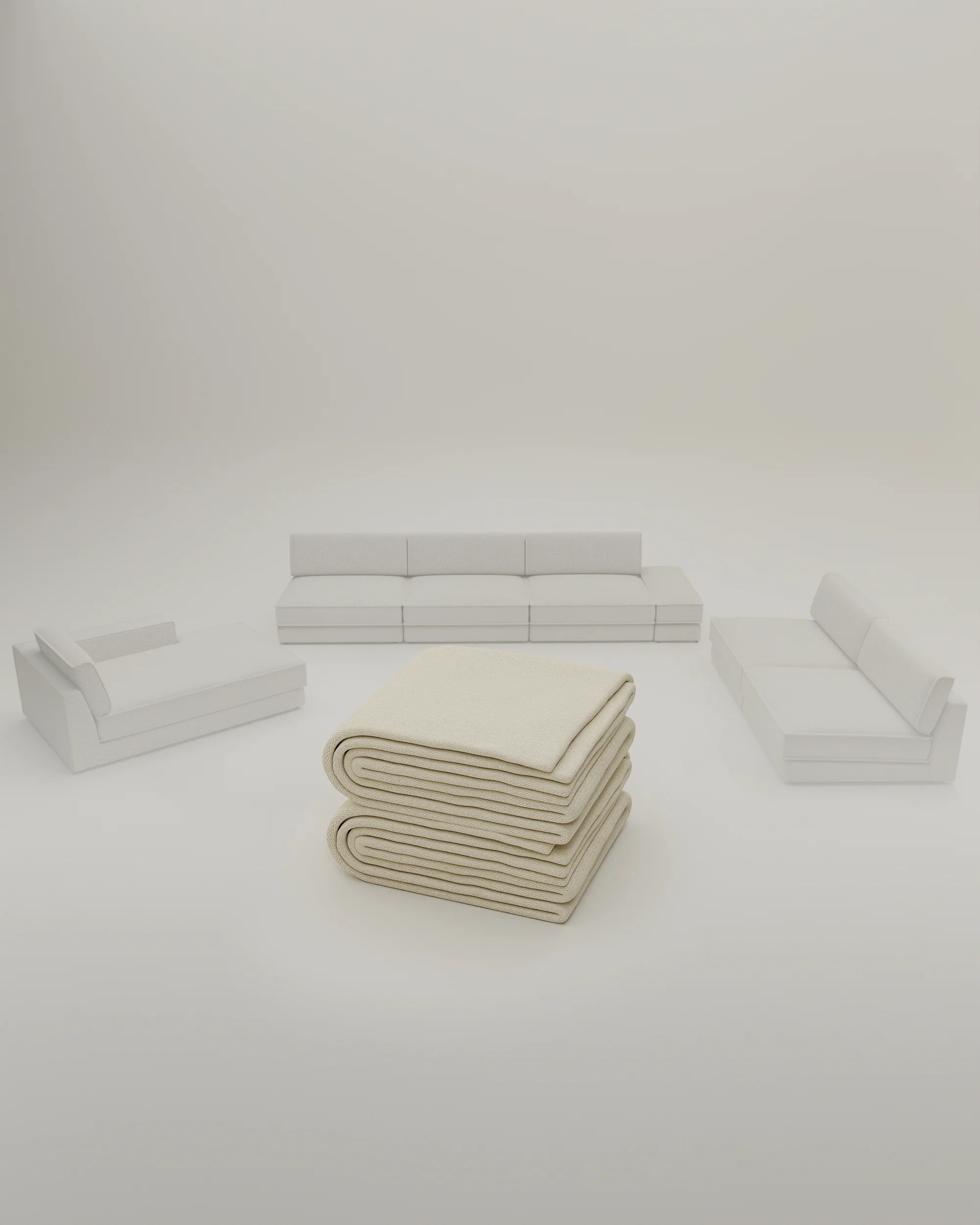 Stoffbezug - Modulares Sofa Terra U-Form / Wohnlandschaft mit Schlaffunktion - Image 60