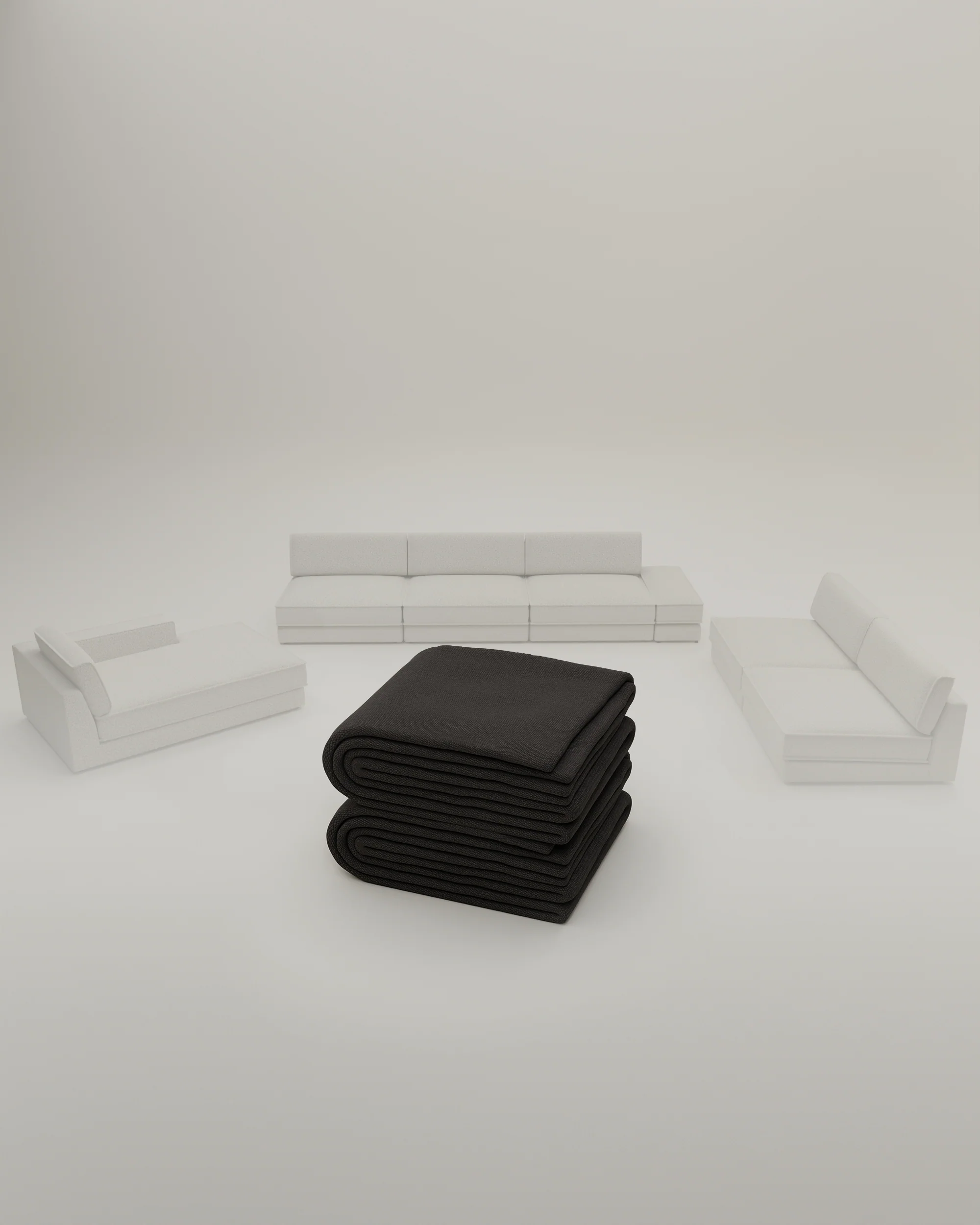 Stoffbezug - Modulares Sofa Terra U-Form / Wohnlandschaft mit Schlaffunktion - Image 61