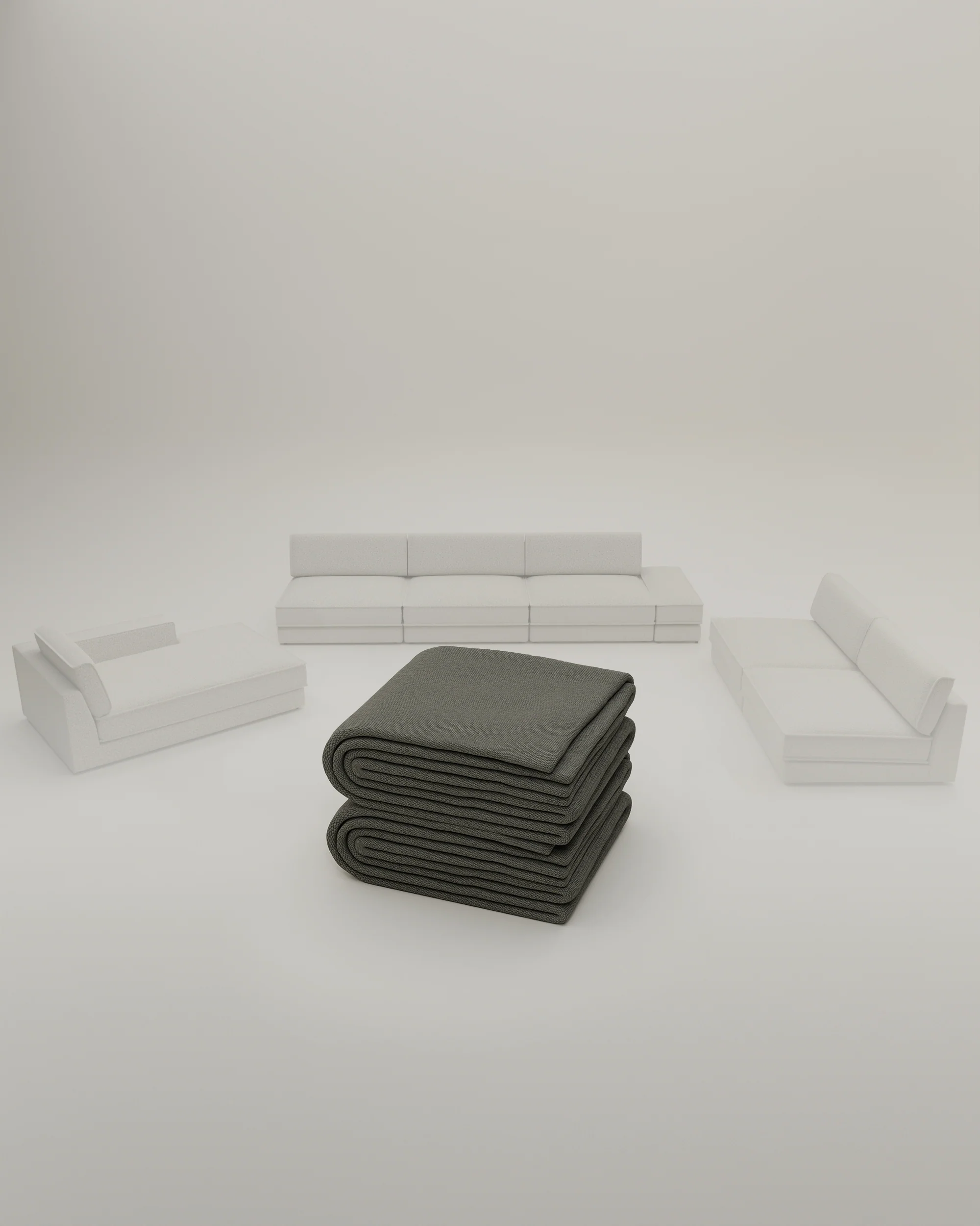Stoffbezug - Modulares Sofa Terra U-Form / Wohnlandschaft mit Schlaffunktion - Image 63